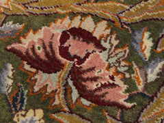 handmade Traditional Marry Gold Green Beige Hand Knotted RECTANGLE 100% WOOL area rug 2x4
