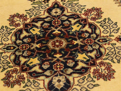 handmade Traditional B/2 Ivory Blue Hand Knotted RECTANGLE 100% WOOL area rug 3x4