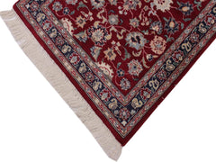 handmade Traditional Abasi Afsha Red Blue Hand Knotted RECTANGLE 100% WOOL area rug 2x3