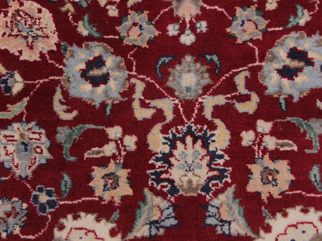 handmade Traditional Abasi Afsha Red Blue Hand Knotted RECTANGLE 100% WOOL area rug 2x3