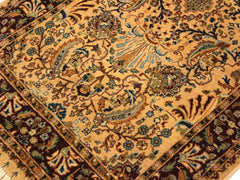 handmade Traditional Design Tan Red Hand Knotted RECTANGLE 100% WOOL area rug 3x5