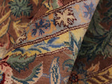 handmade Traditional Imran Brown Green Hand Knotted ROUND 100% WOOL area rug 8x8