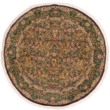 handmade Traditional Imran Brown Gray Hand Knotted ROUND 100% WOOL area rug 6x6