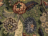 handmade Traditional Nagi Lt. Green Gray Hand Knotted ROUND 100% WOOL area rug 6x6