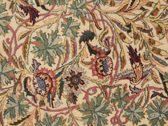 handmade Traditional Imran Beige Green Hand Knotted ROUND 100% WOOL area rug 8x8