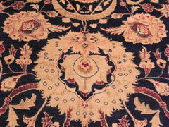 handmade Traditional Agra Blue Red Hand Knotted RECTANGLE 100% WOOL area rug 10x14
