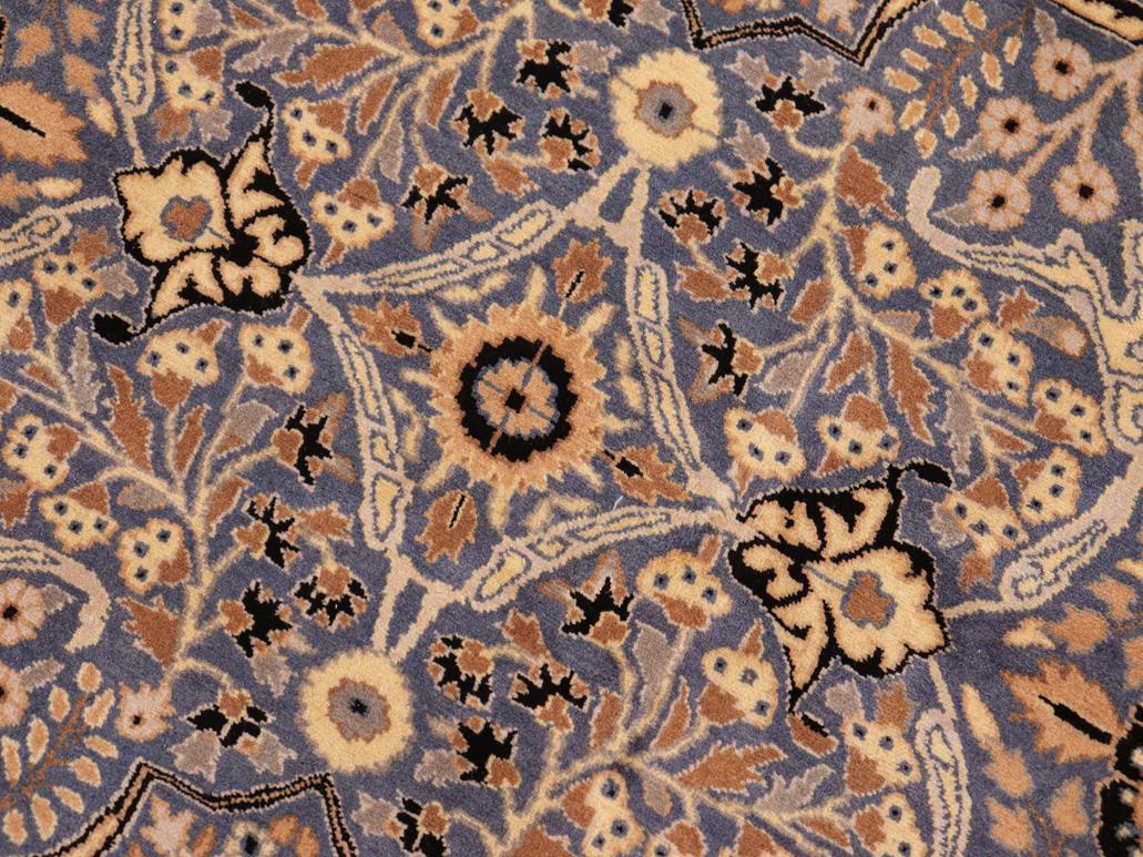 handmade Traditional Tabriz Blue Gold Hand Knotted RECTANGLE 100% WOOL area rug 10x14