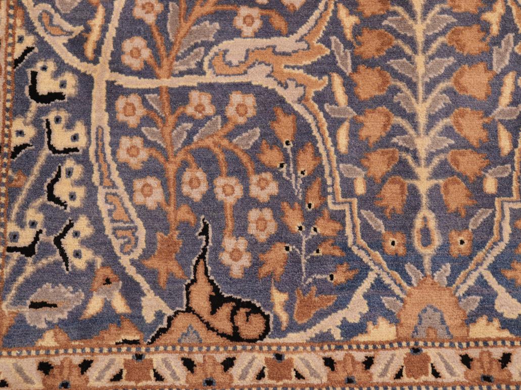 handmade Traditional Tabriz Blue Gold Hand Knotted RECTANGLE 100% WOOL area rug 10x14