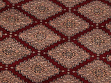 handmade Geometric Bokhara Red Lt. Brown Hand Knotted RECTANGLE 100% WOOL area rug 10x12