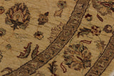 A02811, 5 7"x 5 8",Traditional                   ,6x6,Beige,RUST,Hand-knotted                  ,Pakistan   ,100% Wool  ,Round      ,652671148767
