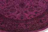 A02864, 7 8"x 8 1",Over Dyed                     ,8x8,Purple,RED,Hand-knotted                  ,Pakistan   ,100% Wool  ,Round      ,652671149283