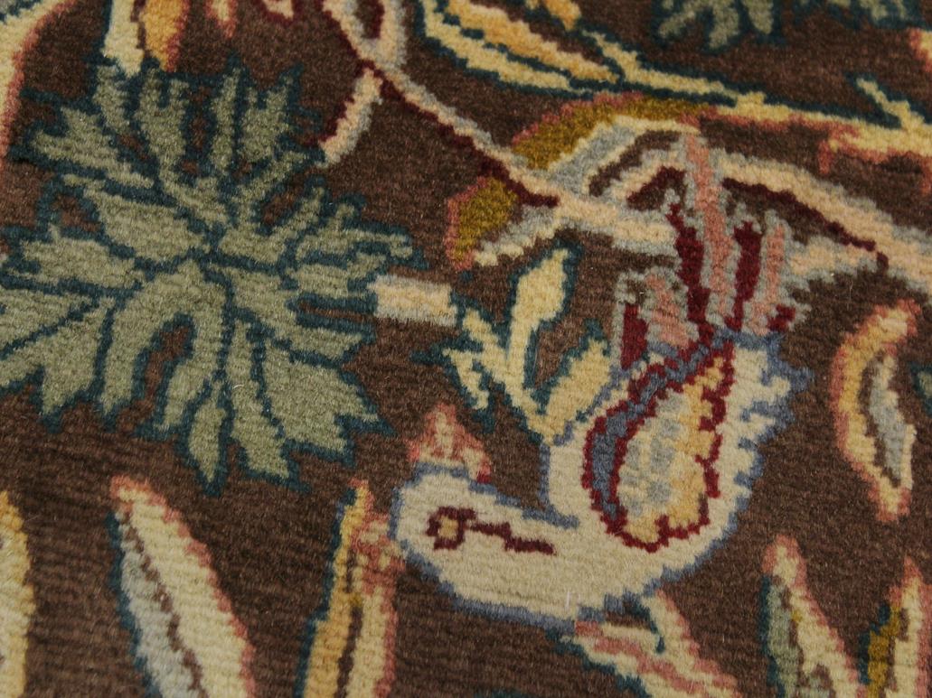 handmade Traditional Imran Brown Beige Hand Knotted ROUND 100% WOOL area rug 6x7