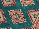 handmade Geometric Bokhara Green Pink Hand Knotted RECTANGLE 100% WOOL area rug 10x14
