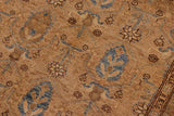 handmade Transitional Kafkaz Chobi Ziegler Tan Green Hand Knotted RECTANGLE 100% WOOL area rug 7 x 10