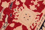 handmade Traditional Kafkaz Chobi Ziegler Red Blue Hand Knotted RECTANGLE 100% WOOL area rug 6 x 9