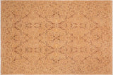 handmade Transitional Lahore Tan Brown Hand Knotted RECTANGLE 100% WOOL area rug 6 x 9