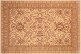 Oriental Ziegler Verona Tan Brown Hand-Knotted Wool Rug - 5'10'' x 9'10''