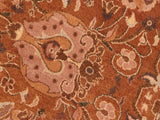 handmade Transitional Kirman Brown Blue Hand Knotted RECTANGLE 100% WOOL area rug 6x9