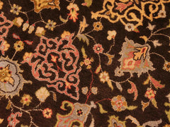 handmade Transitional Brown Beige Hand Knotted RECTANGLE 100% WOOL area rug 6x9