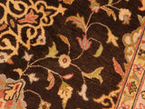 handmade Transitional Brown Beige Hand Knotted RECTANGLE 100% WOOL area rug 6x9