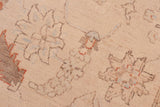 handmade Transitional Kafkaz Tan Rust Hand Knotted RECTANGLE 100% WOOL area rug 6x9