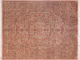 Tabriz Pak Persian Carolann Tan/Rust Wool Rug - 8'0'' x 10'5''