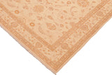 handmade Traditional Kafkaz Chobi Ziegler Tan Brown Hand Knotted RECTANGLE 100% WOOL area rug 6 x 8