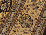 handmade Traditional Design Aubergine Lt. Tan Hand Knotted RECTANGLE 100% WOOL area rug 9x12