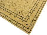 handmade Traditional  Tan Tan Hand Knotted RECTANGLE 100% WOOL area rug 9x12