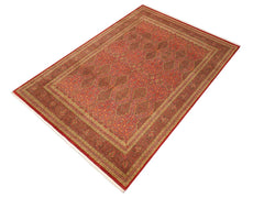handmade Traditional Rust Green Hand Knotted RECTANGLE 100% WOOL area rug 9x12
