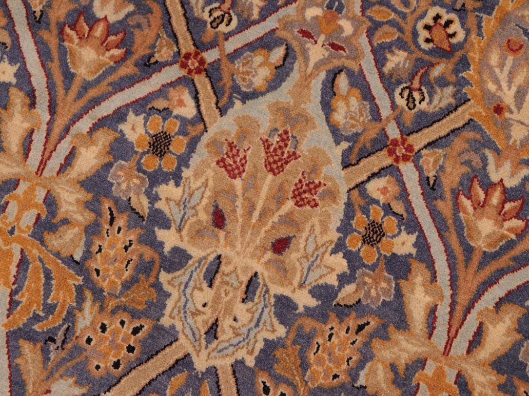 handmade Transitional Mujahid Blue Red Hand Knotted RECTANGLE 100% WOOL area rug 8x10