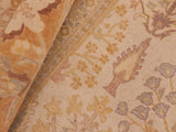 handmade Traditional Sarook Beige Brown Hand Knotted RECTANGLE 100% WOOL area rug 8x10