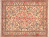 Tamour Pak Persian Bree Ivory/Pink Wool Rug - 6'3'' x 9'5''
