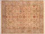 Tabriz Pak Persian Tish Beige/Taupe Wool Rug - 6'0'' x 8'10''