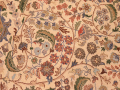 handmade Traditional Ghulasha If Beige Green Hand Knotted RECTANGLE 100% WOOL area rug 6x9