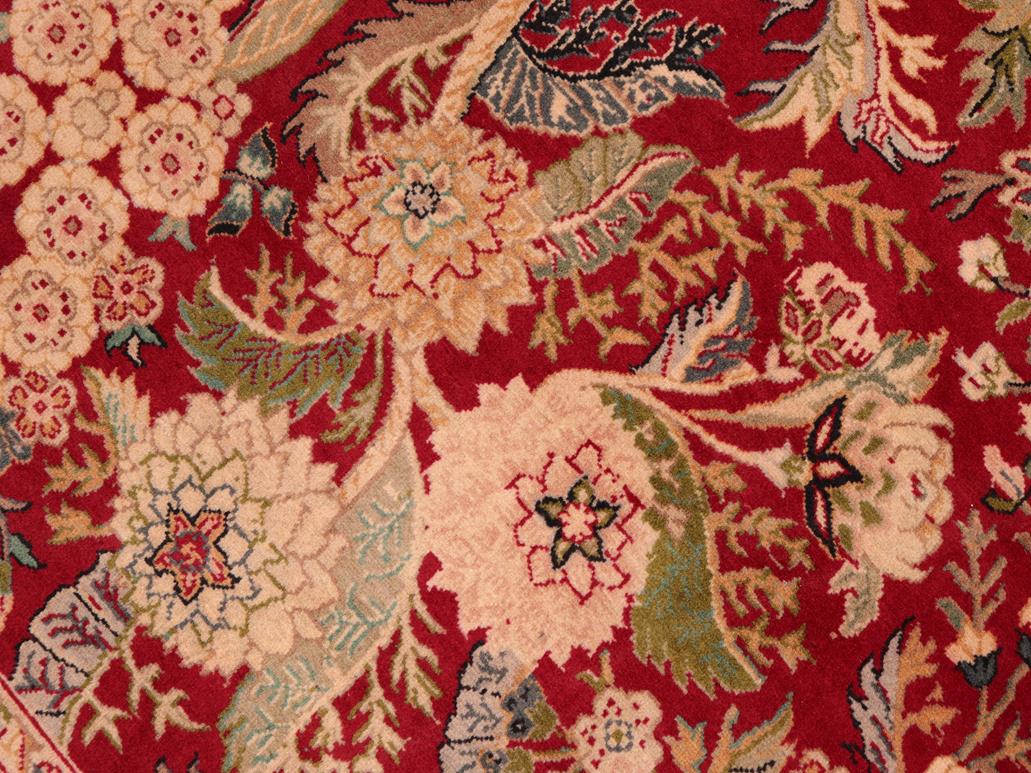 handmade Traditional Nagi Red Beige Hand Knotted RECTANGLE 100% WOOL area rug 6x9