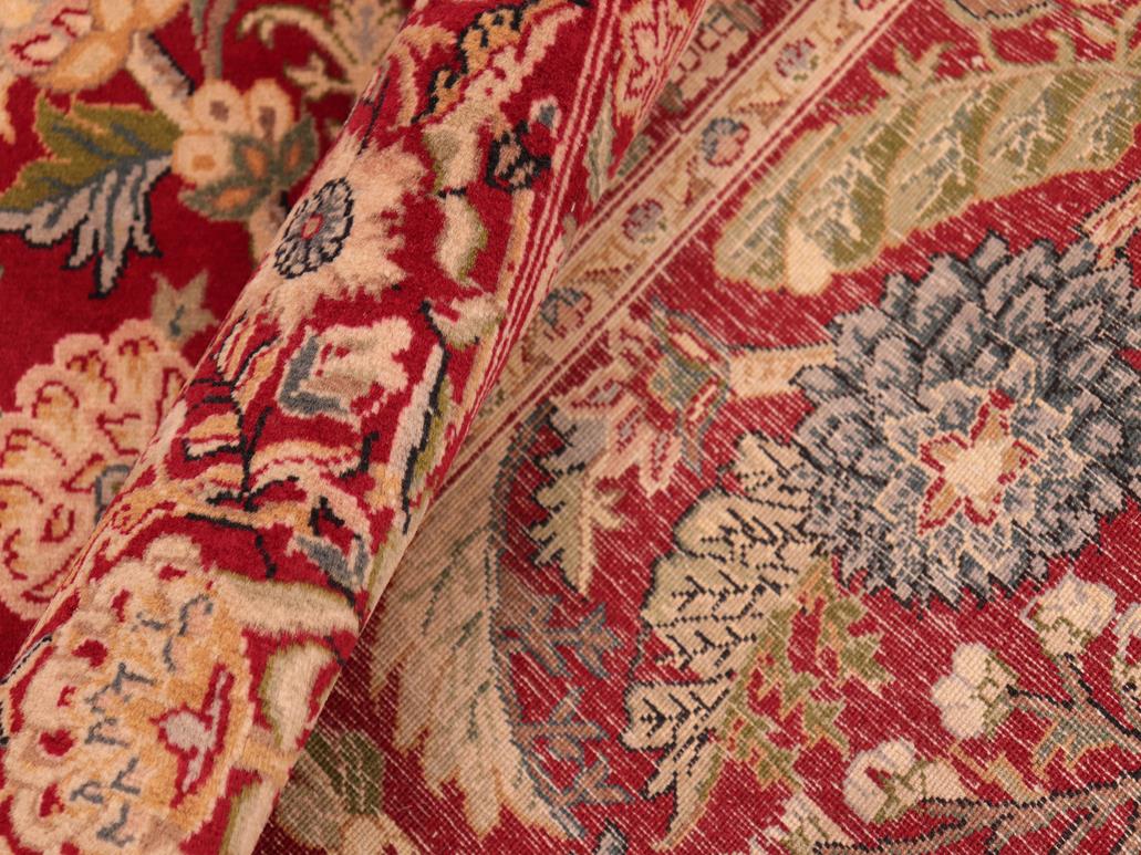 handmade Traditional Nagi Red Beige Hand Knotted RECTANGLE 100% WOOL area rug 6x9