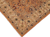 handmade Traditional Antique Rose Tan Hand Knotted RECTANGLE 100% WOOL area rug 9x12