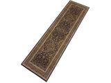 handmade Transitional Veg Dye Brown Gray Hand Knotted RUNNER 100% WOOL area rug 3x11