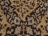 handmade Transitional Veg Dye Brown Gray Hand Knotted RUNNER 100% WOOL area rug 3x11