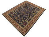 handmade Traditional Antique Blue Red Hand Knotted RECTANGLE 100% WOOL area rug 9x12