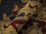 handmade Traditional Antique Blue Red Hand Knotted RECTANGLE 100% WOOL area rug 9x12