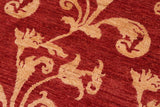 handmade Transitional Kafkaz Chobi Ziegler Red Gold Hand Knotted RECTANGLE 100% WOOL area rug 5 x 8