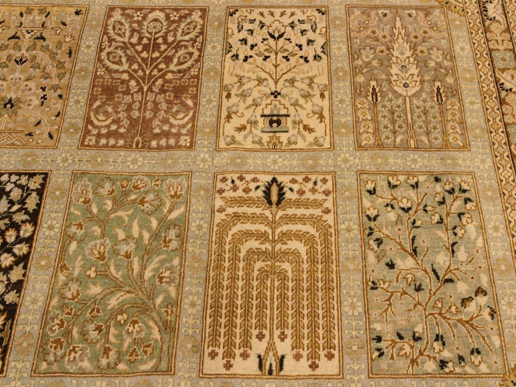 handmade Traditional Design Gold Gold Hand Knotted RECTANGLE 100% WOOL area rug 10x14