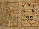 handmade Traditional Design Gold Gold Hand Knotted RECTANGLE 100% WOOL area rug 10x14