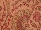 handmade Traditional  Tan Red Hand Knotted RECTANGLE 100% WOOL area rug 7x10