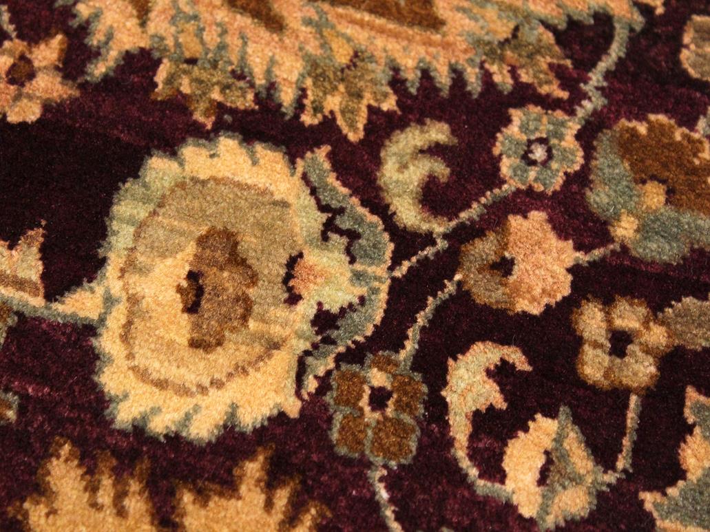 handmade Traditional Agra Tabriz Red Tan Hand Knotted ROUND 100% WOOL area rug 10x10