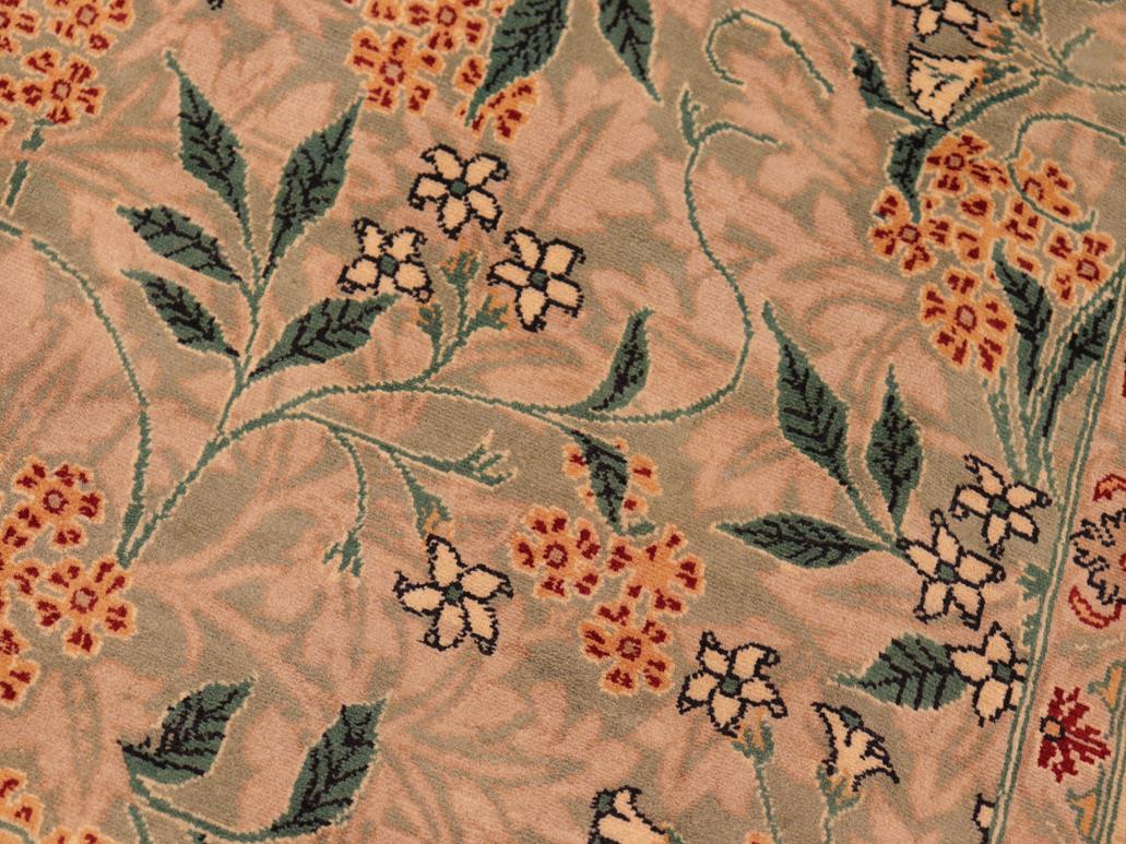 handmade Transitional Chambali Lt. Green Lt. Green Hand Knotted RECTANGLE 100% WOOL area rug 6x9