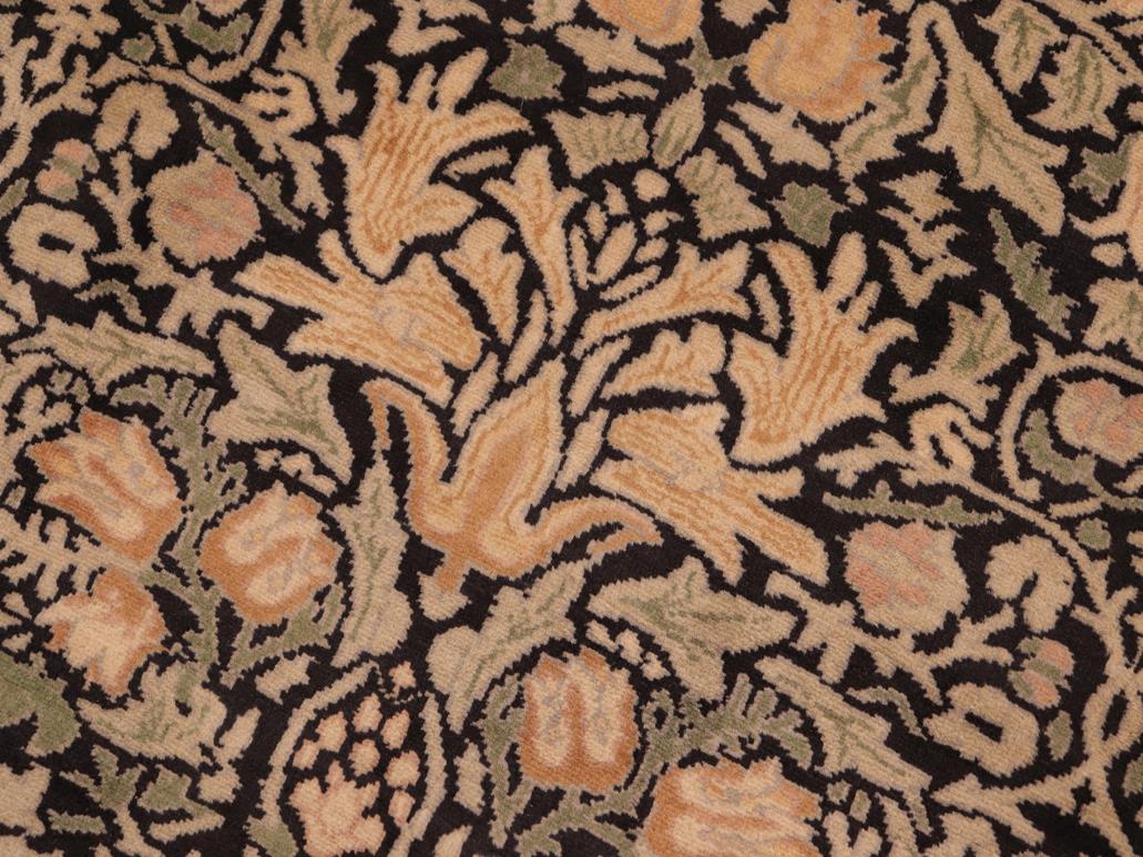 handmade Transitional Snakehead Black Green Hand Knotted RECTANGLE 100% WOOL area rug 6x8