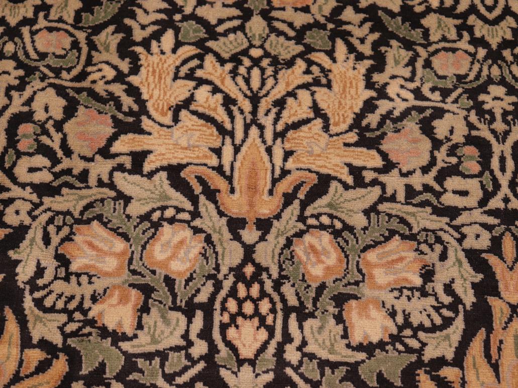 handmade Transitional Snakehead Black Green Hand Knotted RECTANGLE 100% WOOL area rug 6x8